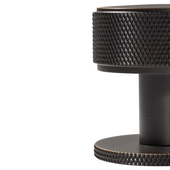 35mm Momo Belgravia Solid Brass Knurled Round Knob