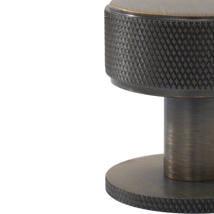 35mm Momo Belgravia Solid Brass Knurled Round Knob