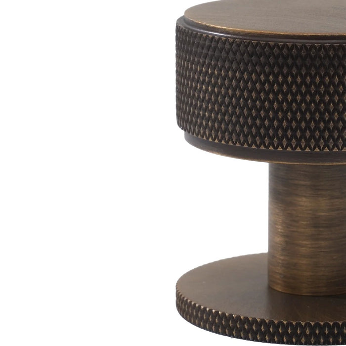 35mm Momo Belgravia Solid Brass Knurled Round Knob