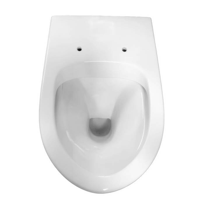 580*370*390mm Kohler Grande Ceramic White Rimless With Elite / Slim /Wrapover Seat Wall Faced Toilet
