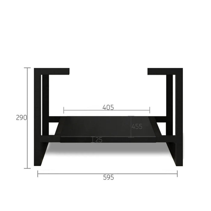 600-1500*460*840mm OTTI Marlo Matt Black Bathroom Freestanding Vanity With Legs