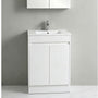 600-750*460*880mm Poseidon Standard With Kickboard PVC Gloss White Freestanding Vanity