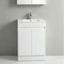 600-750*460*880mm Poseidon Standard With Kickboard PVC Gloss White Freestanding Vanity