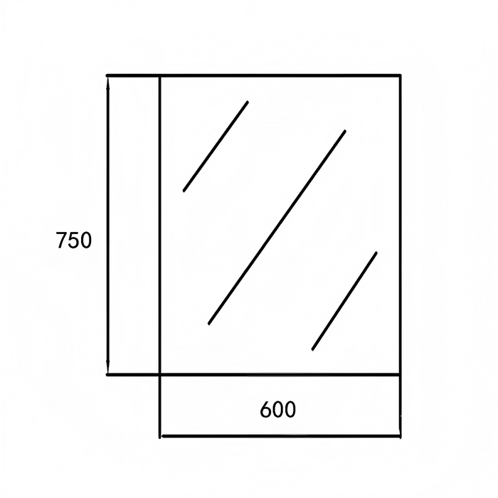 450-1500mm Sunny Beveled Edge Frameless Glass Rectangle Copper Free Mirror With Safety Firm