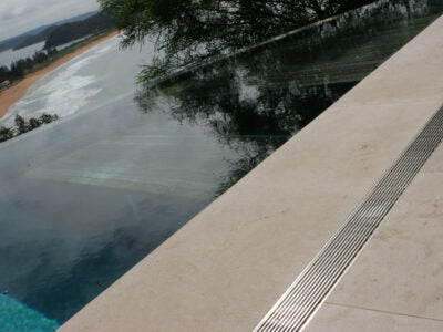 Slimline Linear Drainage system with Architectural (AR) grate style