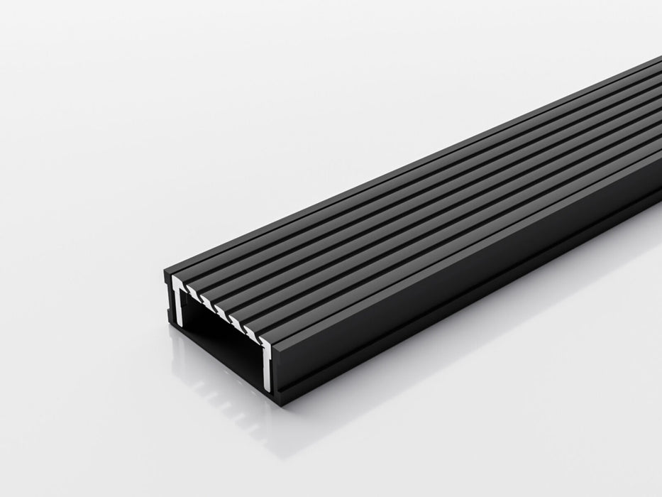 Slimline Linear Drainage system with Wave Grate (AA) grate style