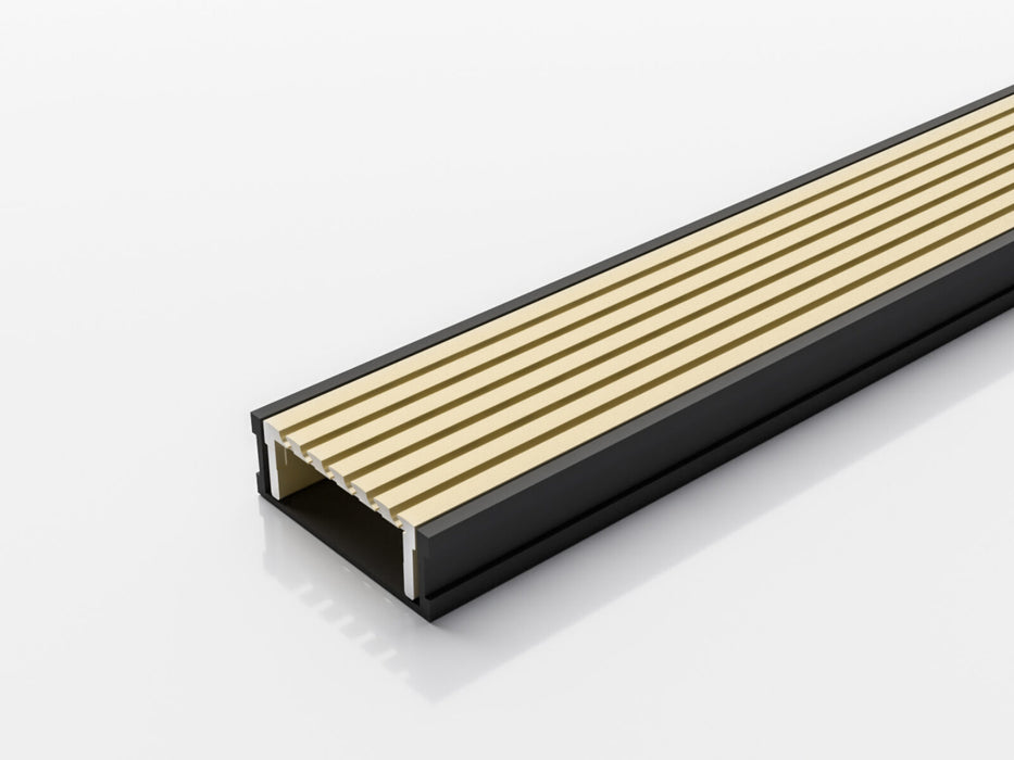 Slimline Linear Drainage system with Wave Grate (AA) grate style