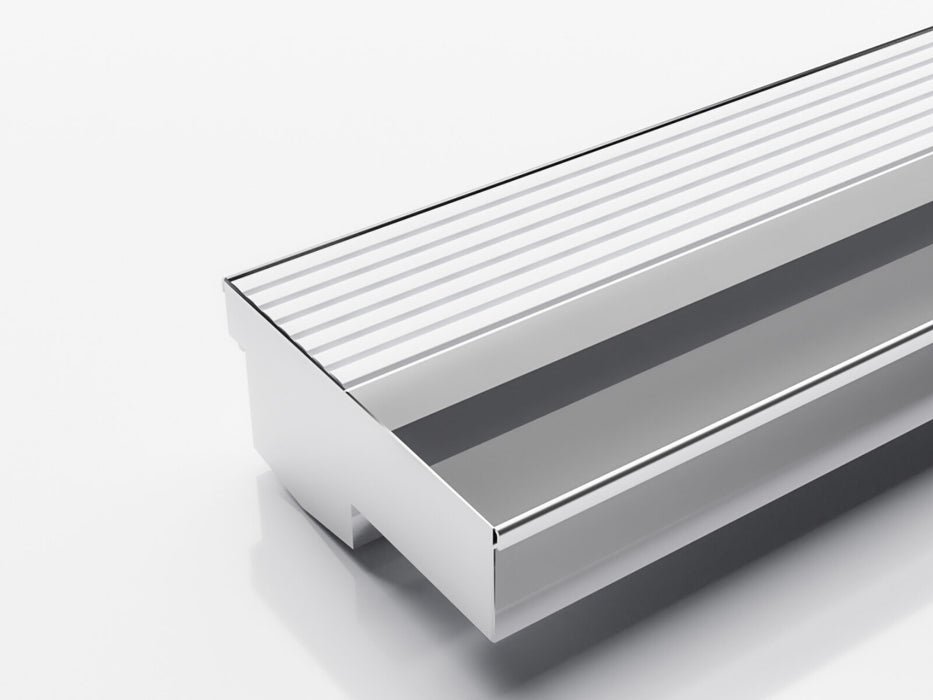 Threshold drainage system for sill only doors with Wave Grate (AA) grate style