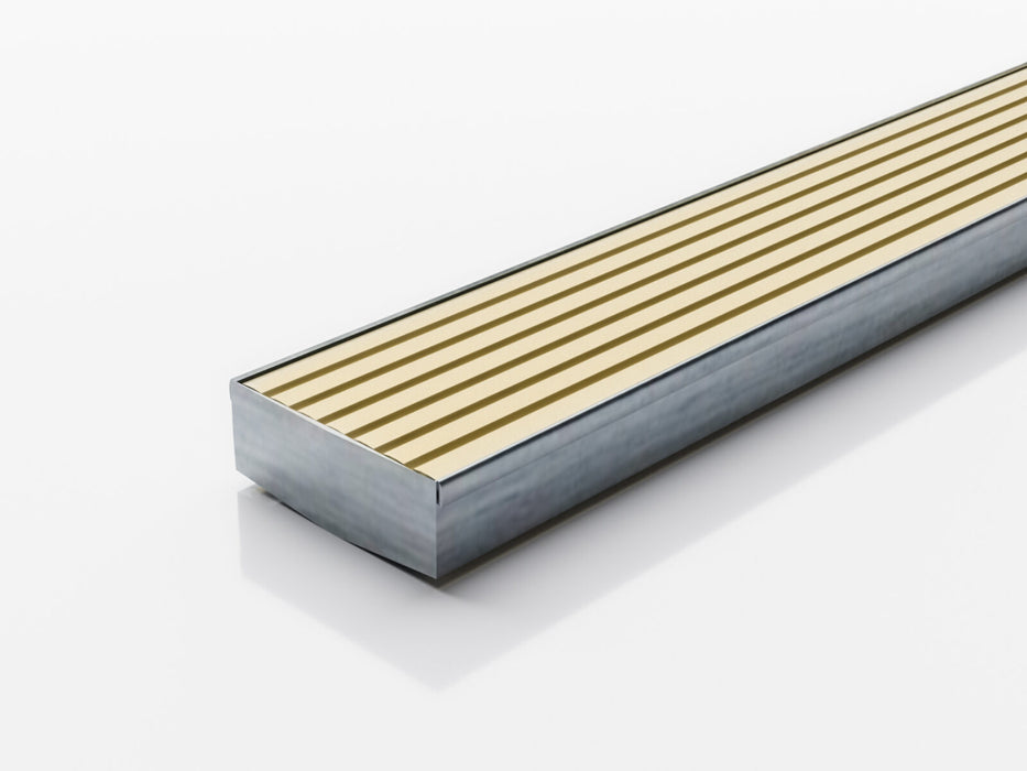 Slimline Linear Drainage system with Wave Grate (AA) grate style