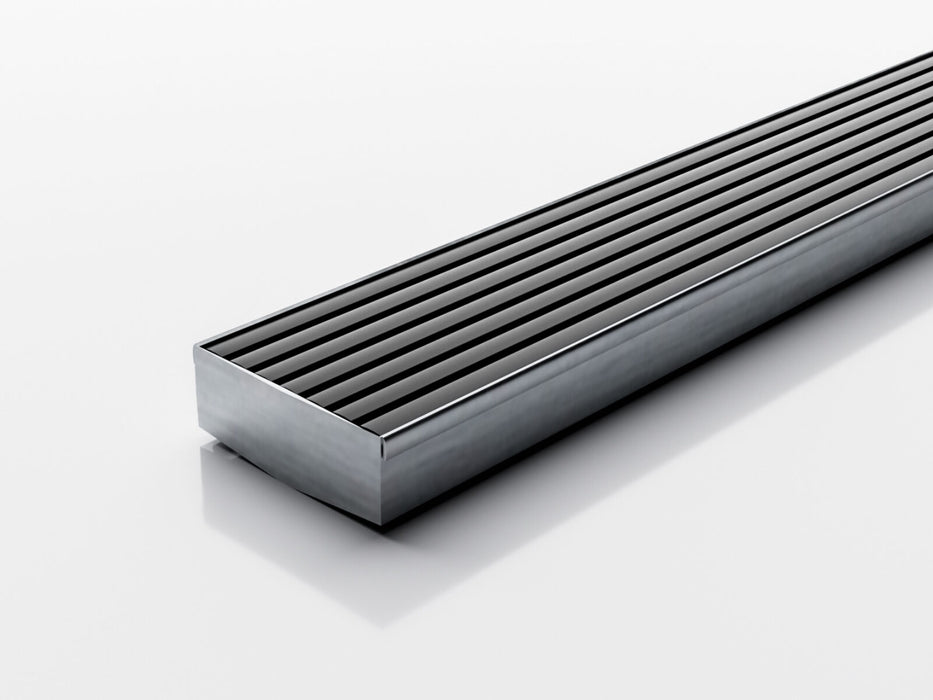 Slimline Linear Drainage system with Wave Grate (AA) grate style