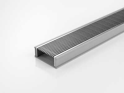 Slimline Linear Drainage system with Architectural (AR) grate style