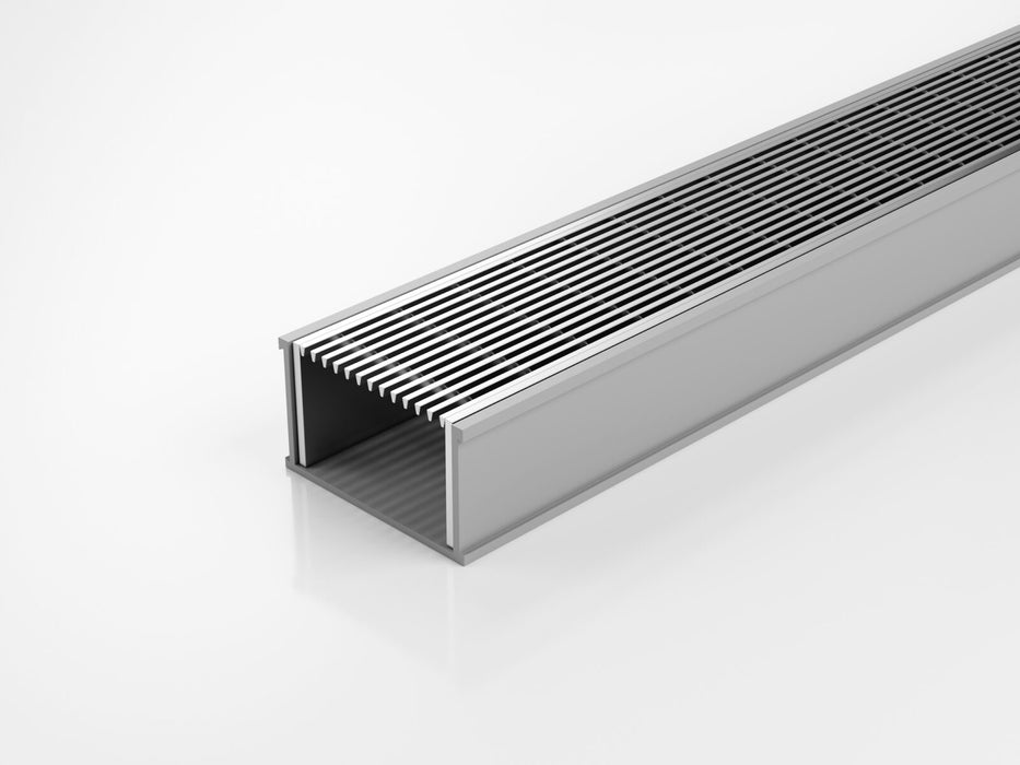 Slimline Linear Drainage system with Architectural (AR) grate style