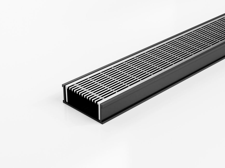 Slimline Linear Drainage system with Architectural (AR) grate style