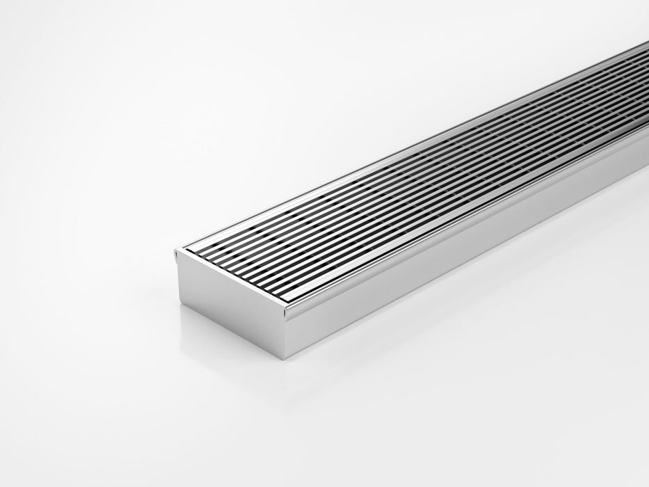 Slimline Linear Drainage system with Architectural (AR) grate style