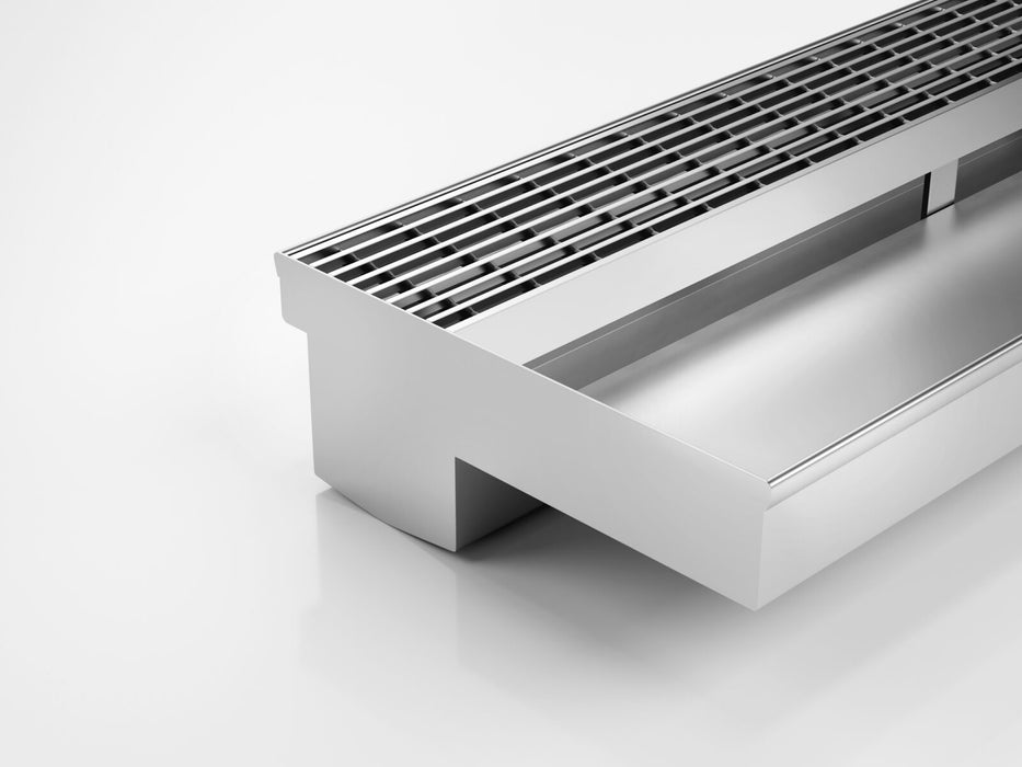 Threshold drainage system for sill only doors with Standard (TR) grate style