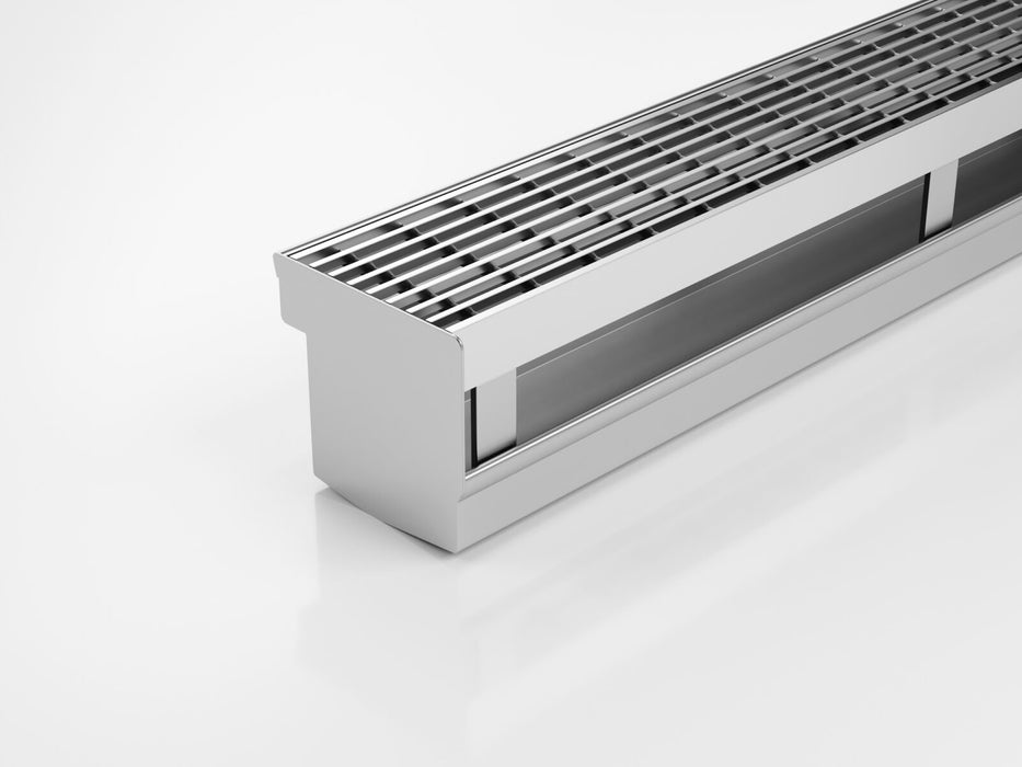 Threshold drainage system for doors with sill and sub sill with Standard (TR) grate style