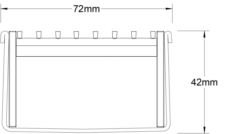 Slimline Linear Drainage system with Standard (TR) grate style