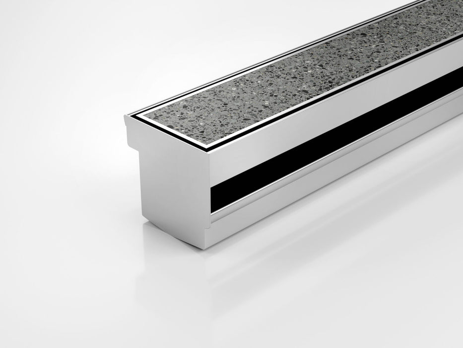 Threshold drainage system for doors with sill and sub sill with Tile Insert (Ti) grate style