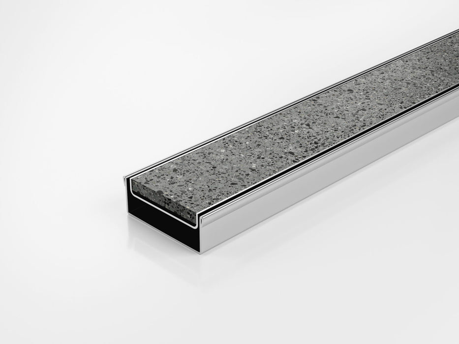Slimline Linear Drainage system with Tile Insert (Ti) grate style