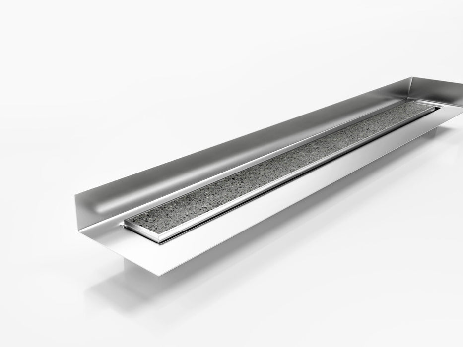 Wall + Floor Flange drainage system with Tile Insert (Ti) grate style