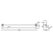 800mm Clasico Chrome/Brushed Nickel/Brushed Gold/Matt Black Double Towel Rail - HD reno