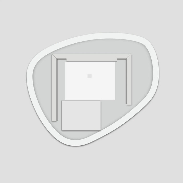 800-1000*mm Aquaperla Irregular 3 Color Lighting Touch Sensor Switch LED Mirror