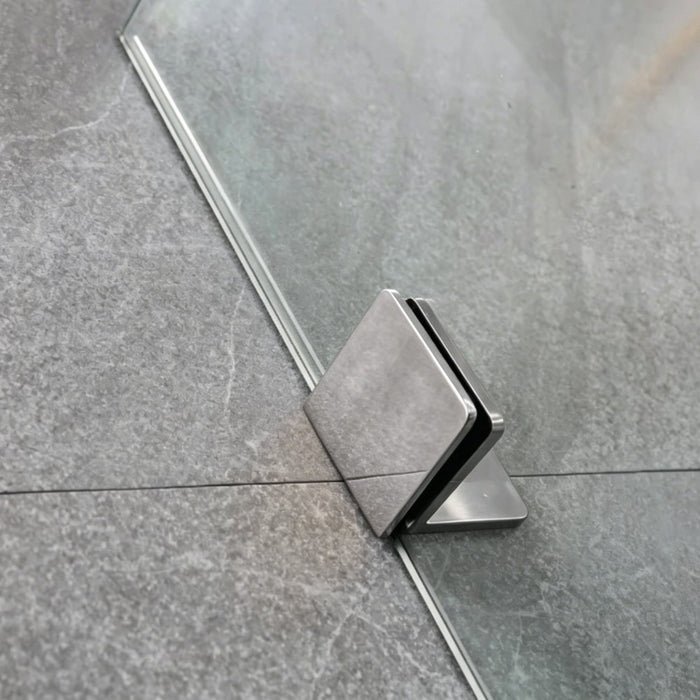 800-1200mm Covey Frameless Light Gold Fitting Diamond Pivot Door 10mm Glass Shower Screens - 2000mm Height
