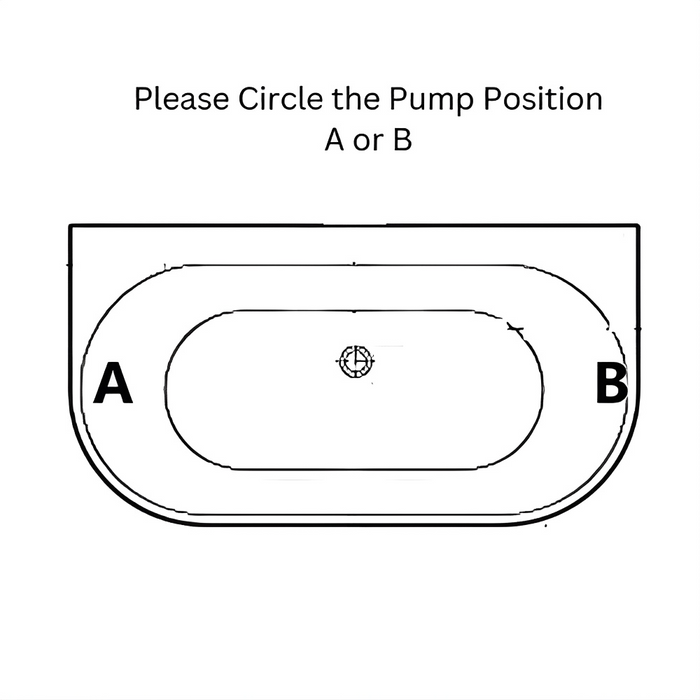 FS36 1400/1500/1700mm Bath Tub Gloss White/Black Acrylic back to wall Freestanding
