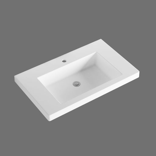 600-1500*465*135mm ABS Volvo Gloss White Polymarble Top With No Overflow - HD reno