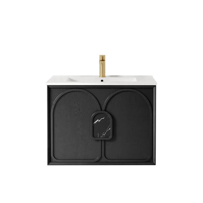 600-1800*460*550mm OTTI Laguna Mark Il Black Oak High Moisture Resistant Plywood Wall Hung Vanity