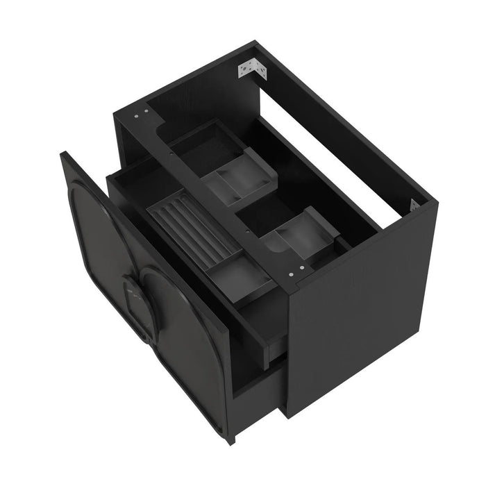 600-1800*460*550mm OTTI Laguna Mark Il Black Oak High Moisture Resistant Plywood Wall Hung Vanity