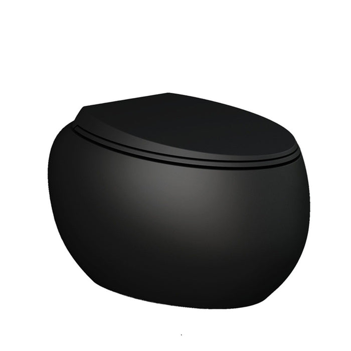 560*400*350mm Fienza RAK Cloud White/Black Rimless Wall Hung Toilet