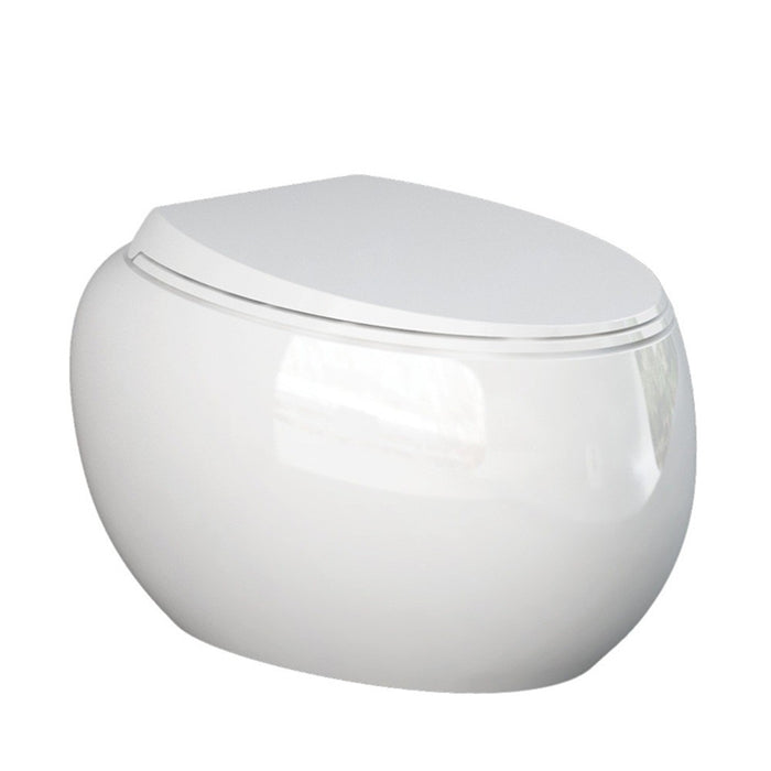 560*400*350mm Fienza RAK Cloud White/Black Rimless Wall Hung Toilet