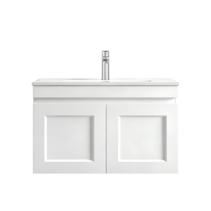 600-1500*455*445mm OTTI Hampton Matt White Bathroom Wall Hung Vanity