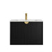 600-1500*460*550mm OTTI Marlo Matt Black Bathroom Wall Hung Vanity