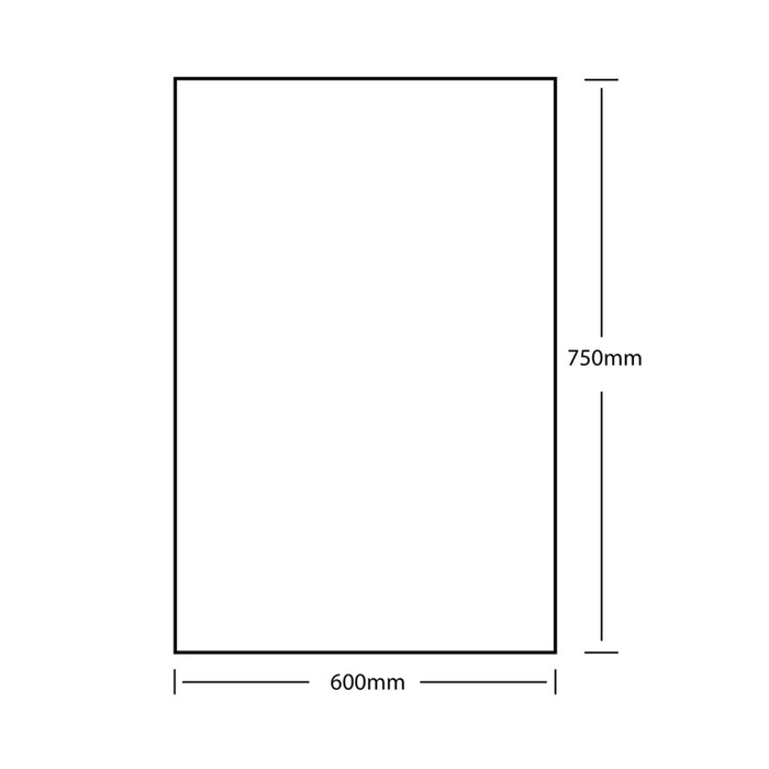 600-1500mm ABS Pencil Edge Copper-Free Rectangle Square Wall Mounted Mirror Only