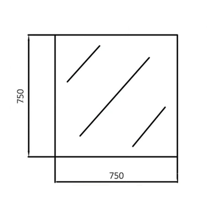 450-1500mm Sunny Beveled Edge Frameless Glass Rectangle Copper Free Mirror With Safety Firm