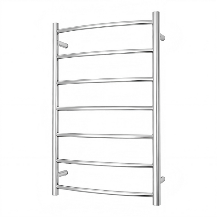 800*500*135mm ROMA 7 Round Bars Chrome/Matt Black 3 Color 304 Stainless Steel With Polished Finish Heated Towel Rail