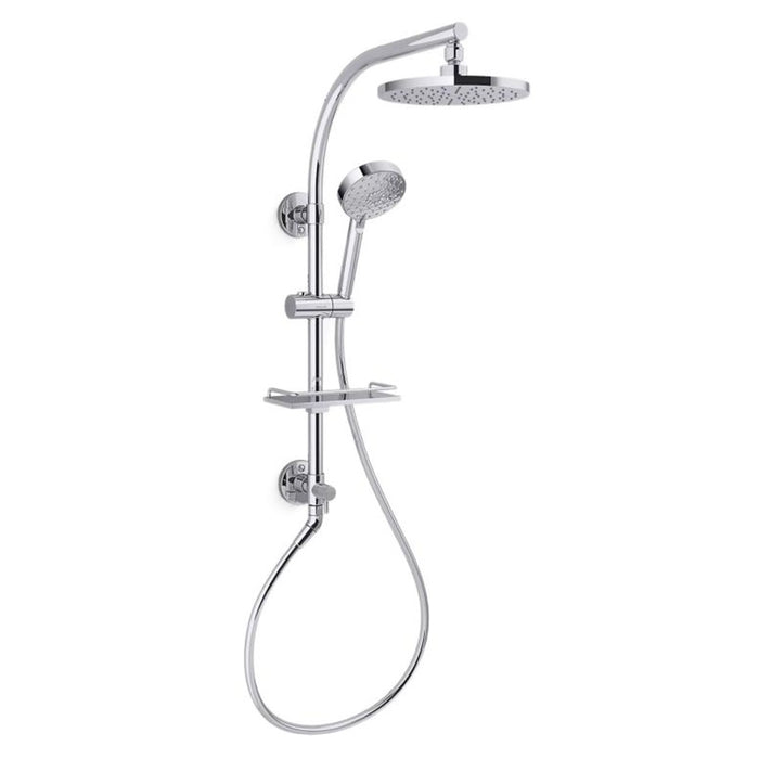 540mm Kohler HydroRail Rain Metal Premium Chrome Round Column Shower