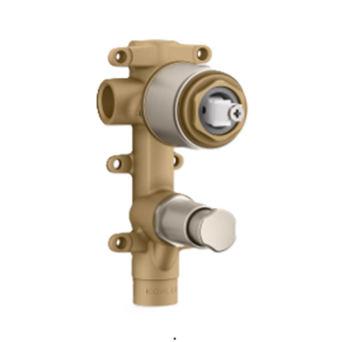 Kohler Components Shower And Bath Pin Lever Mixer With Diverter Chrome/Matte Black/Brushed Nickel Tapware