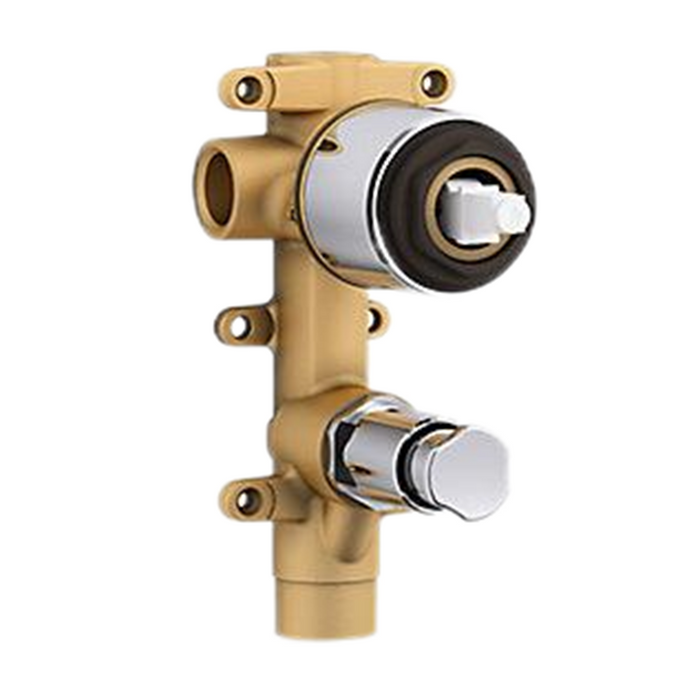 Kohler Components Shower And Bath Pin Lever Mixer With Diverter Chrome/Matte Black/Brushed Nickel Tapware
