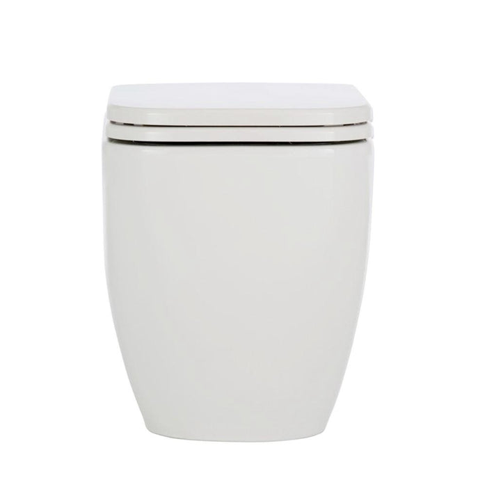 550*345*445mm Fienza RAK Caroline Gloss White Rimless Wall Faced Toilet