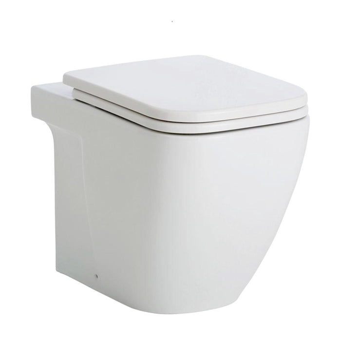 550*345*445mm Fienza RAK Caroline Gloss White Rimless Wall Faced Toilet