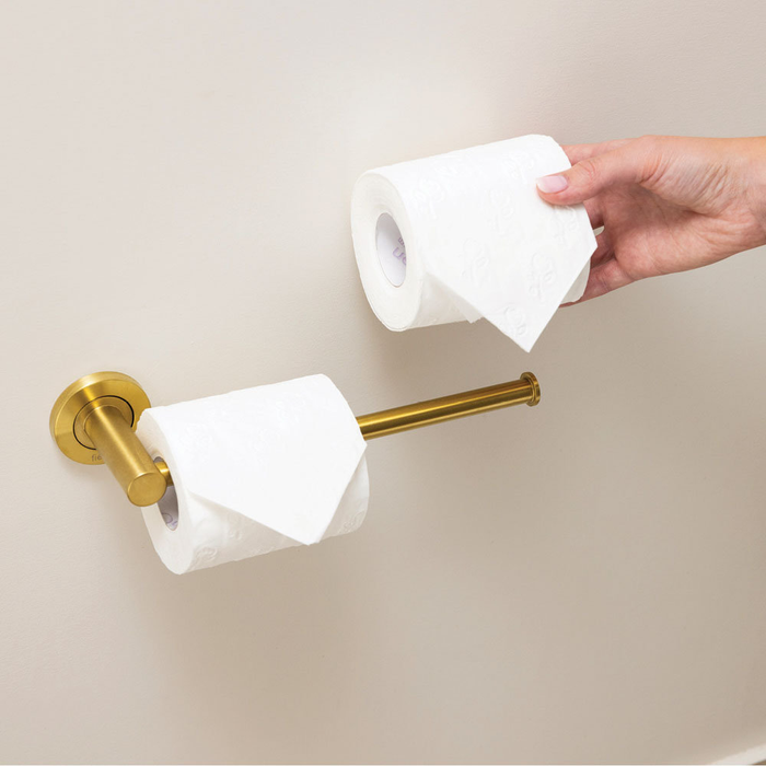 265mm Fienza Kaya Stainless Steel Round Toilet Roll Holder