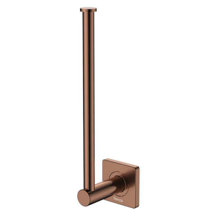 266mm Fienza Sansa Stainless Steel Square Plate Toilet Roll Holder