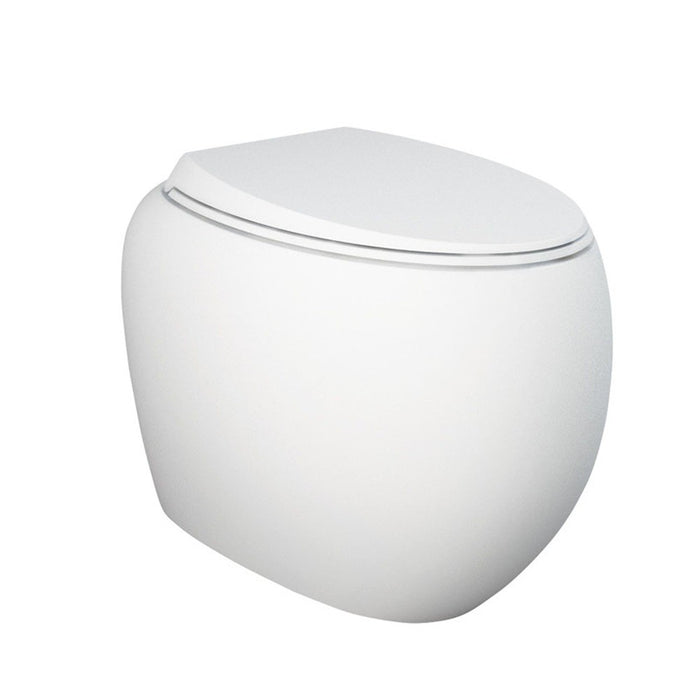 560*400*420mm Fienza RAK Cloud  Rimless Matt White/Black Wall Faced Toilet