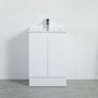 600-750*460mm Poly Gloss White Bathroom Left/Right Drawer Freestanding With Kickboard Vanity - HD reno