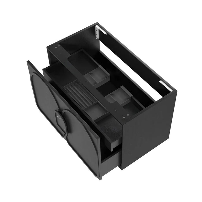 600-1800*460*550mm OTTI Laguna Mark Il Black Oak High Moisture Resistant Plywood Wall Hung Vanity