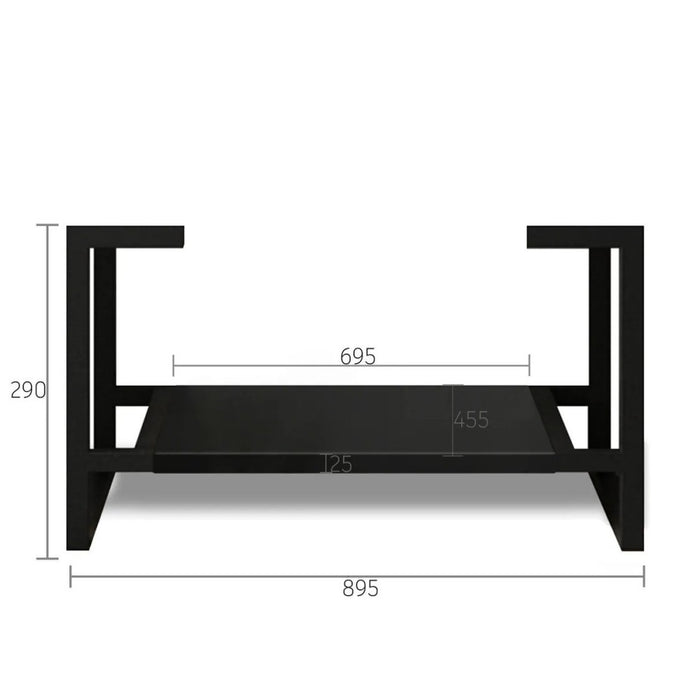600-1500*460*840mm OTTI Marlo Matt Black Bathroom Freestanding Vanity With Legs