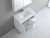 900-1800*460mm Bathroom Vanity Standard PVC Gloss White Freestanding With Legs Vanity